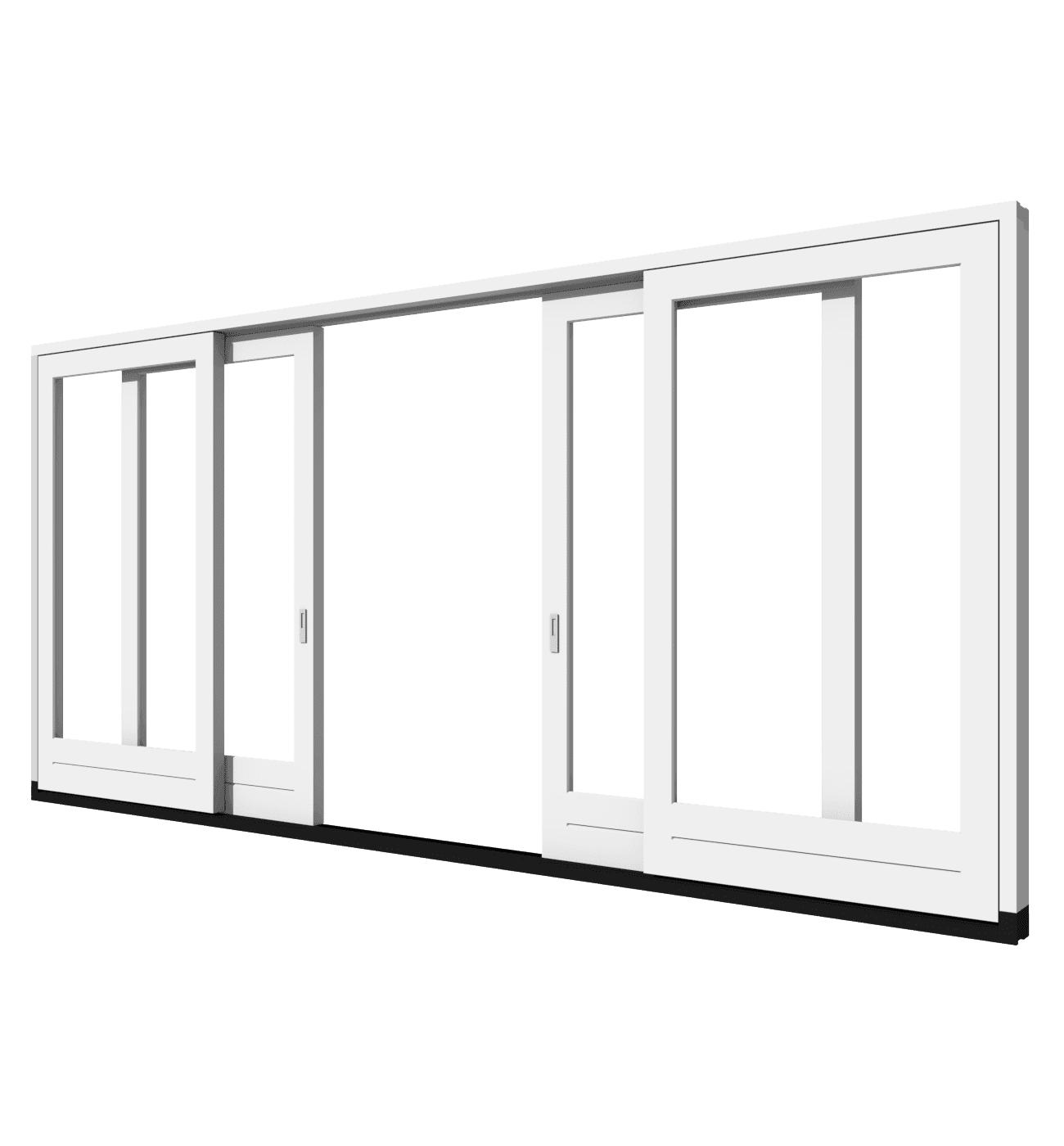 4-delig hefschuifraam | hout